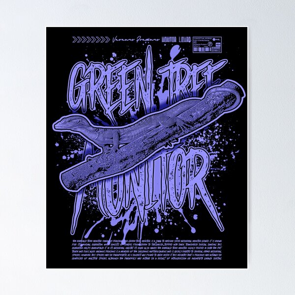 Item preview, Green Tree Monitor Modern Reptile Keeper Streetwear designed and sold by JRRTs.