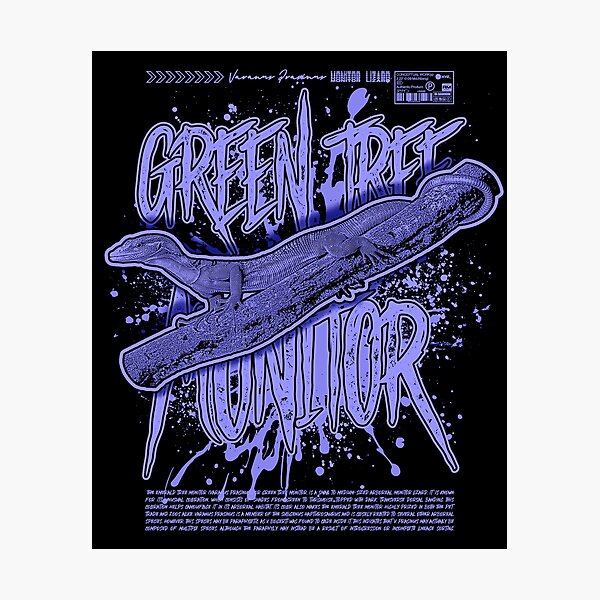 Item preview, Green Tree Monitor Modern Reptile Keeper Streetwear designed and sold by JRRTs.