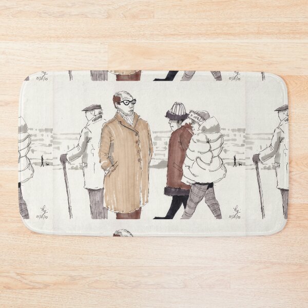 Item preview, People wearing winter coats drawing designed and sold by MikeJory.