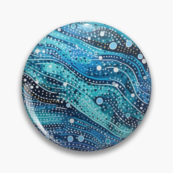 Item preview, Aboriginal Inspired Dot Art - Wavy Waves designed and sold by GrinGalore.