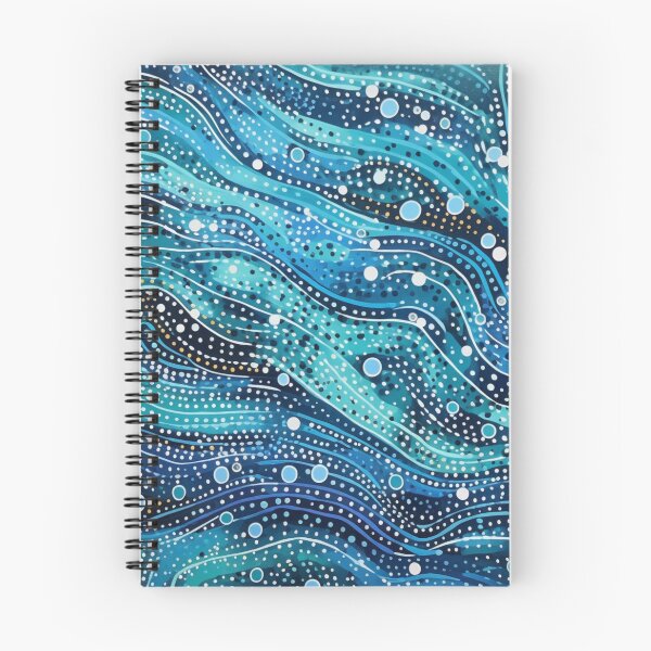 Item preview, Aboriginal Inspired Dot Art - Wavy Waves designed and sold by GrinGalore.