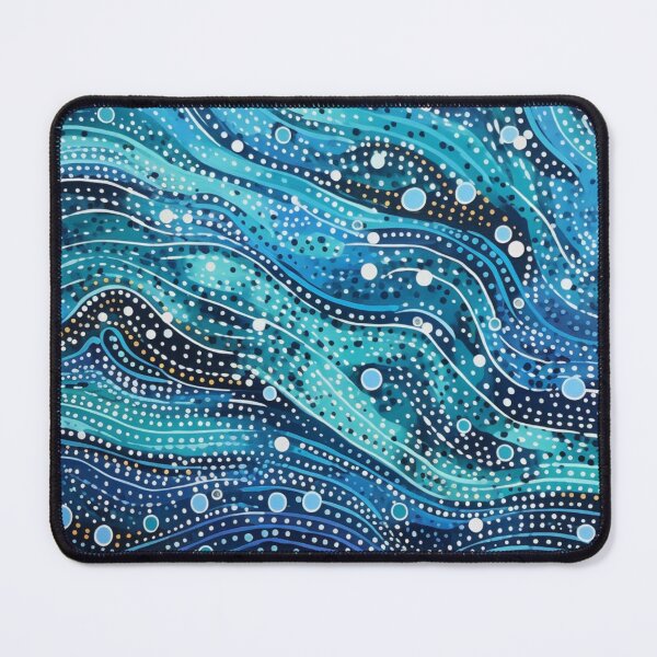 Item preview, Aboriginal Inspired Dot Art - Wavy Waves designed and sold by GrinGalore.
