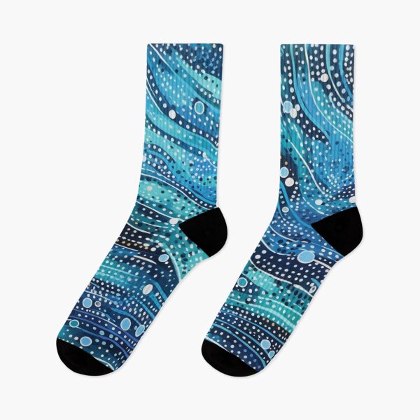 Item preview, Aboriginal Inspired Dot Art - Wavy Waves designed and sold by GrinGalore.