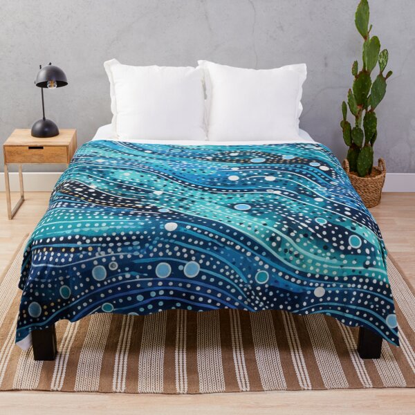 Item preview, Aboriginal Inspired Dot Art - Wavy Waves designed and sold by GrinGalore.