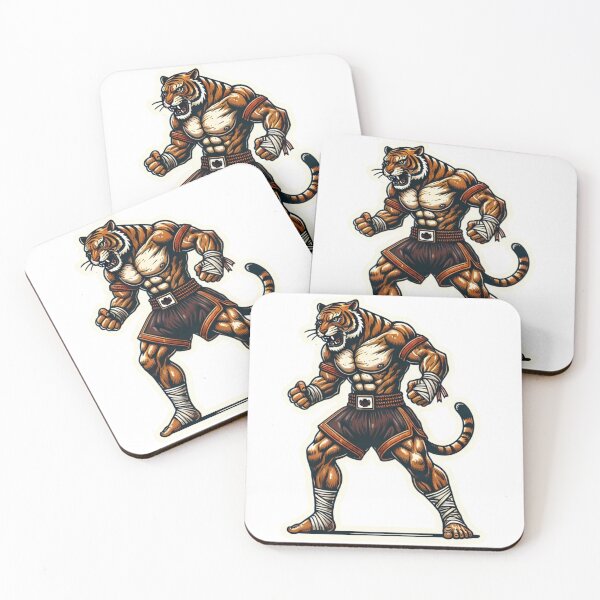 Item preview, "Fierce Muay Thai Tiger Indie-Style Sticker" designed and sold by ForFamily1120.