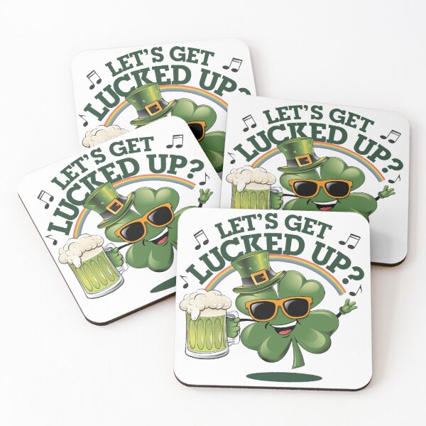 Item preview,  Irish St Patricks day Ireland - "Lets Get Lucked Up' St. Patrick's Day " designed and sold by stickercuffs.