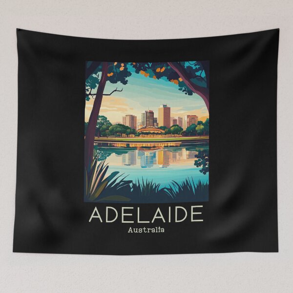 Item preview, A Vintage Travel Illustration of Adelaide - Australia  designed and sold by GoodOldVintage.