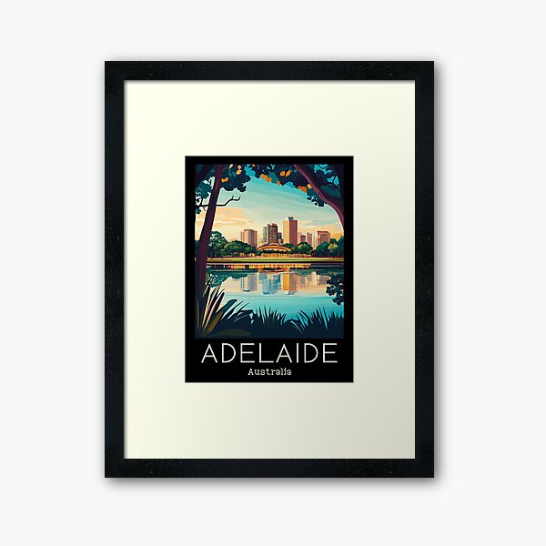 Item preview, A Vintage Travel Illustration of Adelaide - Australia  designed and sold by GoodOldVintage.