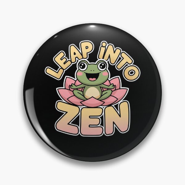 Item preview, Leap Into Zen - Yoga Frog designed and sold by MagicWander.