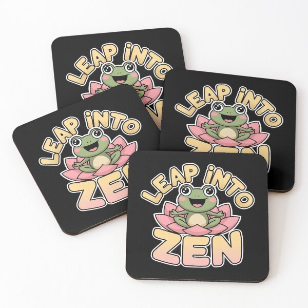 Item preview, Leap Into Zen - Yoga Frog designed and sold by MagicWander.