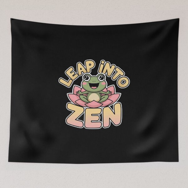 Item preview, Leap Into Zen - Yoga Frog designed and sold by MagicWander.