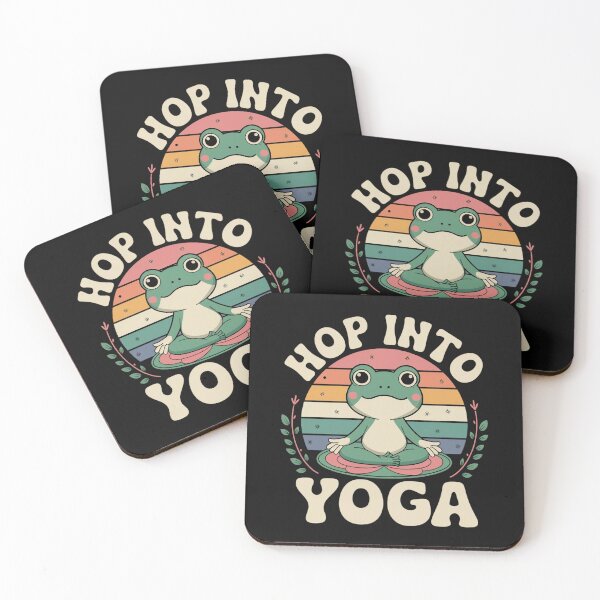 Item preview, Hop Into Yoga - Yoga Frog designed and sold by MagicWander.