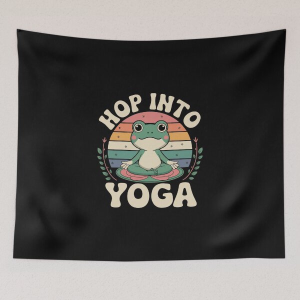 Item preview, Hop Into Yoga - Yoga Frog designed and sold by MagicWander.