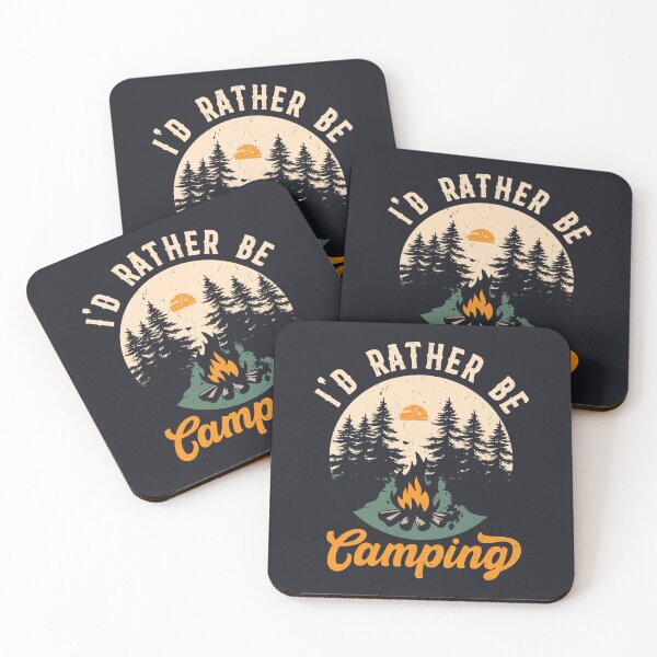 Item preview, I'd Rather Be Camping  designed and sold by WanderlustCoCo.