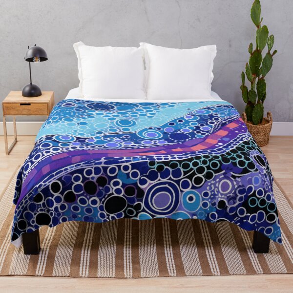 Item preview, Aboriginal Inspired Dot Art - Deep Shallow Sea designed and sold by GrinGalore.