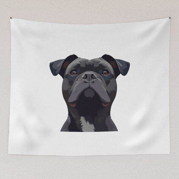 Item preview, Black Bulldog Illustration designed and sold by CreativeHistory.