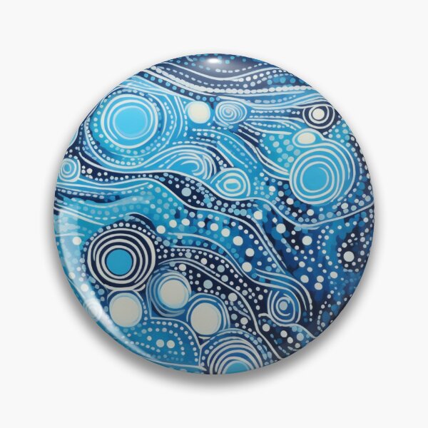 Item preview, Aboriginal Inspired Dot Art - Foamy Waves designed and sold by GrinGalore.