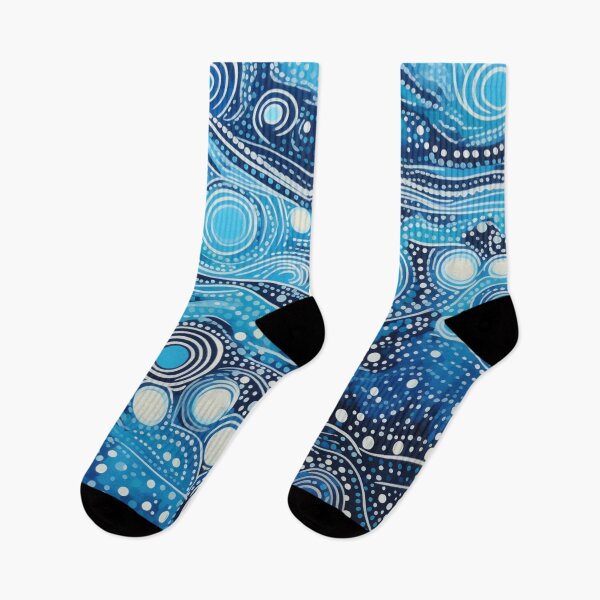 Item preview, Aboriginal Inspired Dot Art - Foamy Waves designed and sold by GrinGalore.