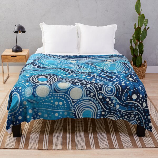 Item preview, Aboriginal Inspired Dot Art - Foamy Waves designed and sold by GrinGalore.