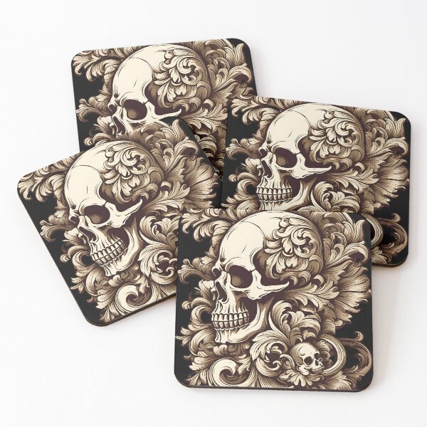 Item preview, baroque skull designed and sold by aliraweb.