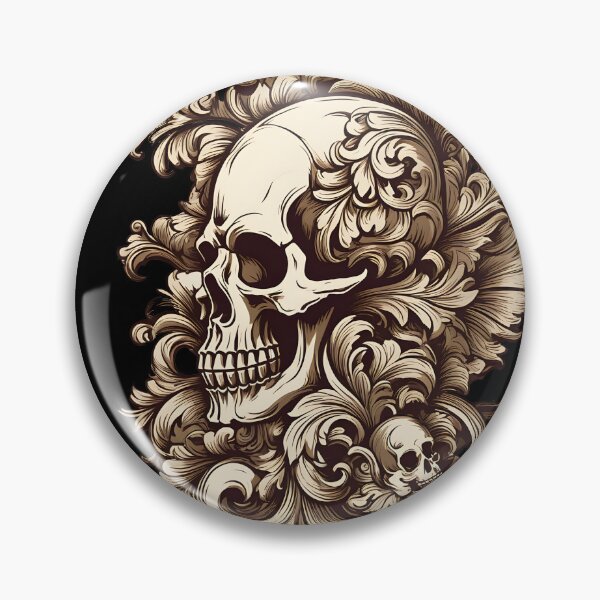 Item preview, baroque skull designed and sold by aliraweb.