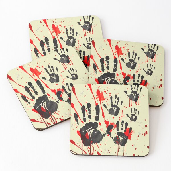 Item preview, Handprints Horror Grunge Paint Art designed and sold by VikArtStudio.
