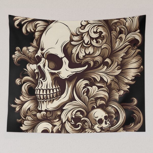 Item preview, baroque skull designed and sold by aliraweb.