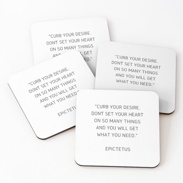 Item preview, Stoic Wisdom Quotes - Epictetus - Curb Your Desire. Don't set your heart on so many things and you will get what you need designed and sold by Inspirationmotivation.