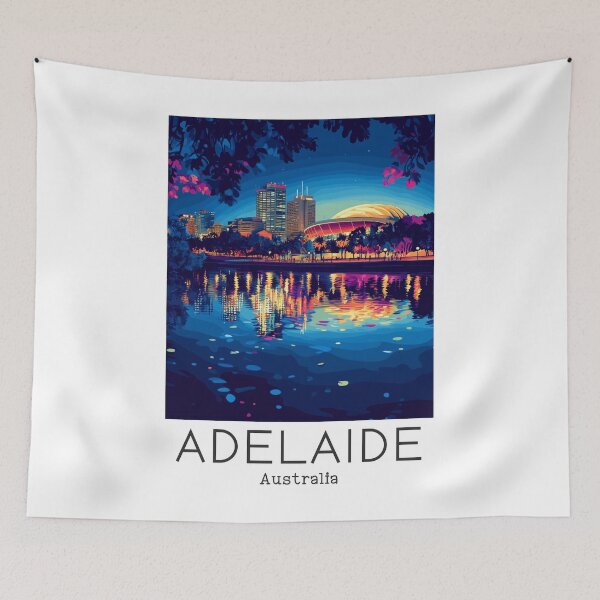 Item preview, A Vintage Travel Illustration of Adelaide - Australia  designed and sold by GoodOldVintage.