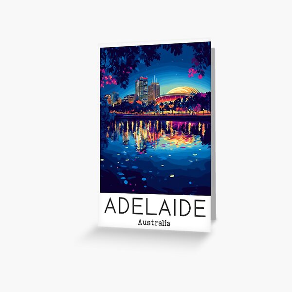 Item preview, A Vintage Travel Illustration of Adelaide - Australia  designed and sold by GoodOldVintage.