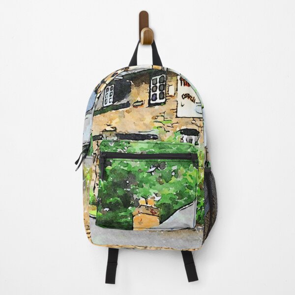 Item preview, Charming English countryside inn in watercolor in West Midlands, England designed and sold by GestaltImagery.
