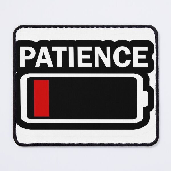 Item preview, Low Patience Battery Humor Graphic Sticker designed and sold by socialarmour.