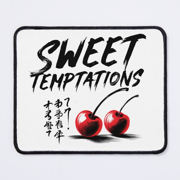 Item preview, Sweet Temptations Cherries Valentine's Delight designed and sold by Retr0Tshirts.