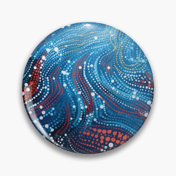 Item preview, Aboriginal Inspired Dot Art -  Underwater Eruption designed and sold by GrinGalore.
