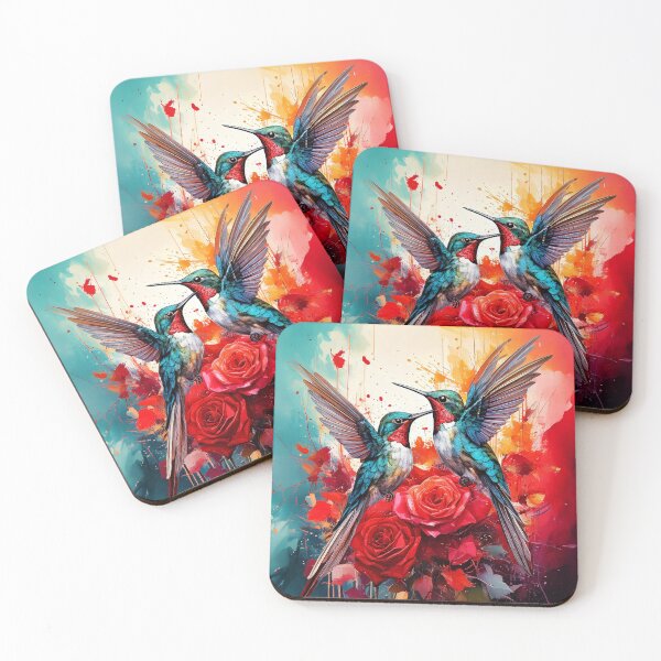 Item preview, Hummingbirds & Roses designed and sold by Chloe Marsden.