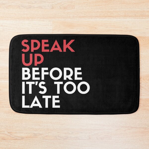 Item preview, Speak up before it's too late / anti fascist designed and sold by Athenasgirl.