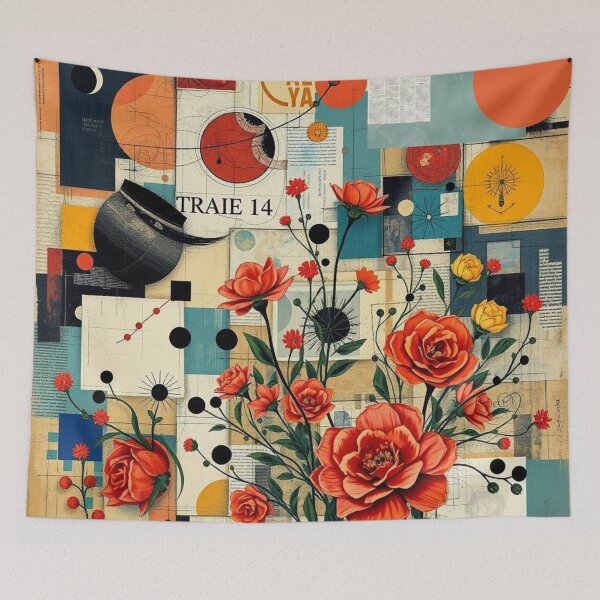 Item preview,  Kandinsky Inspired Bohemian Flowers designed and sold by Sizani.