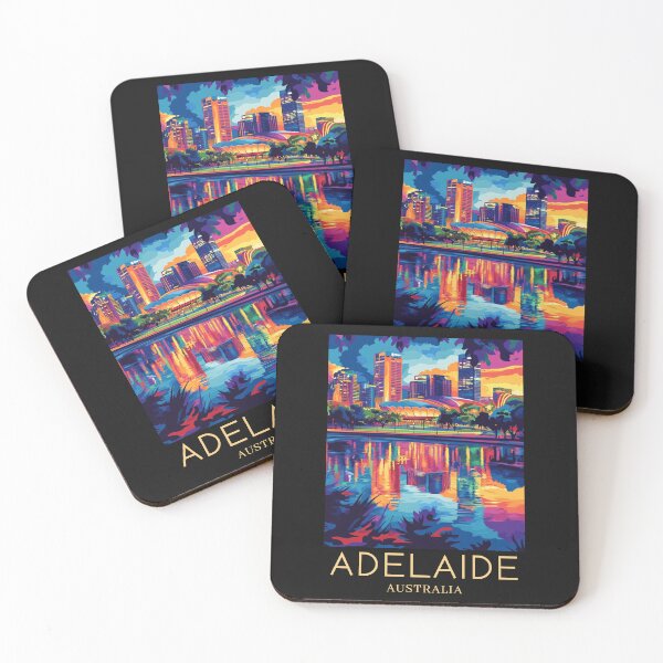 Item preview, A Pop Art Travel Print of Adelaide - Australia  designed and sold by StudioRedKoala.