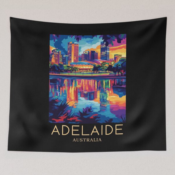 Item preview, A Pop Art Travel Print of Adelaide - Australia  designed and sold by StudioRedKoala.