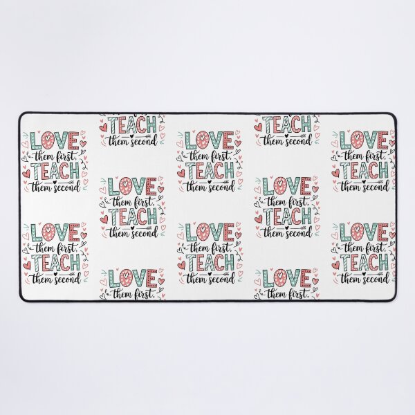 Item preview, Love Them First Teach Them Second Teacher Valentines designed and sold by AniArtPL.