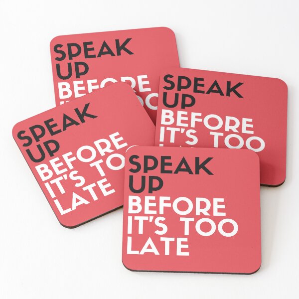Item preview, Speak up before it's too late / anti fascist 02 designed and sold by Athenasgirl.