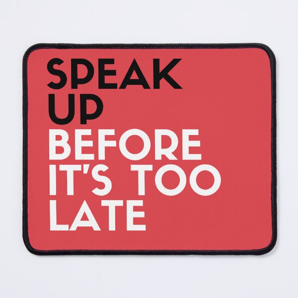 Item preview, Speak up before it's too late / anti fascist 02 designed and sold by Athenasgirl.