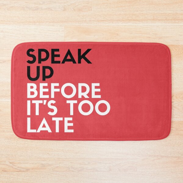 Item preview, Speak up before it's too late / anti fascist 02 designed and sold by Athenasgirl.