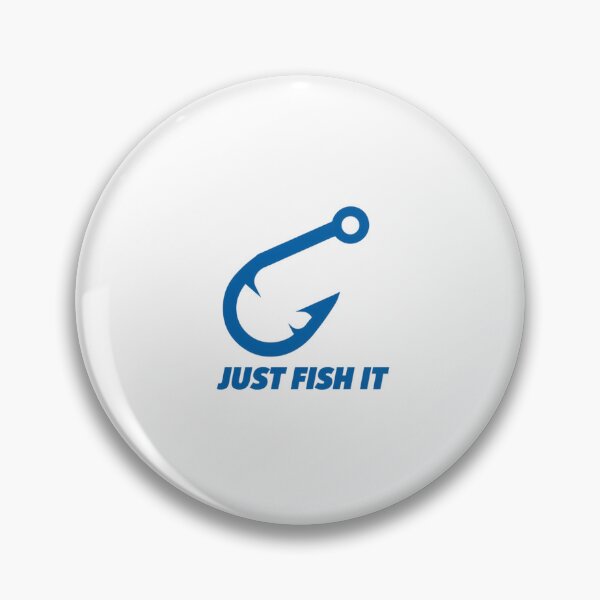 Item preview, Minimalist Black Fishhook Design - Just Fish It designed and sold by Colorful-Garden.