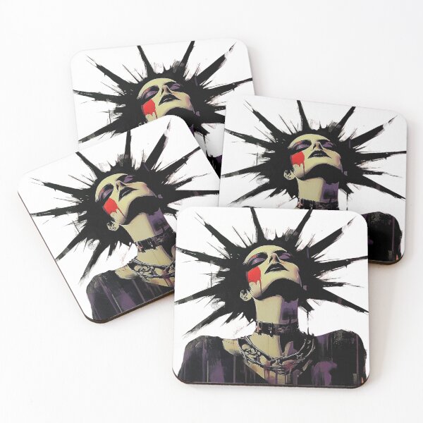 Item preview, Punk Rocker grunge design. Spiky hair. designed and sold by Shoot-The-Moon.