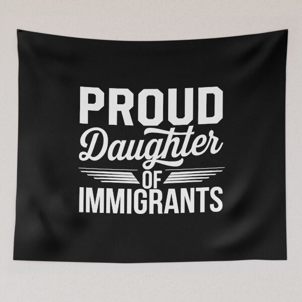 Item preview, Proud Daughter Of Immigrants Pro Immigration - This gift is perfect for proud daughters of immigrants, activists, and allies who want to honor their heritage and support diversity. designed and sold by ZyziowskyArt.