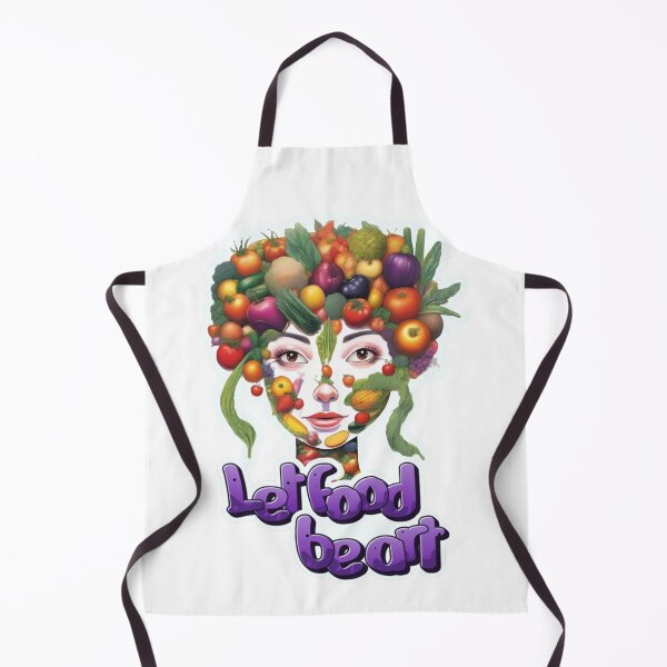 Item preview, Let Food Be Art Embracing Purple Fruit and Black Faces designed and sold by SplashTastic.