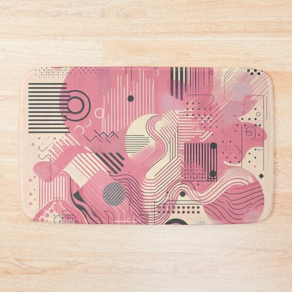 Item preview, Pink Abstract Geometric Art Modern Aesthetic Pattern designed and sold by SpinklyCreations.