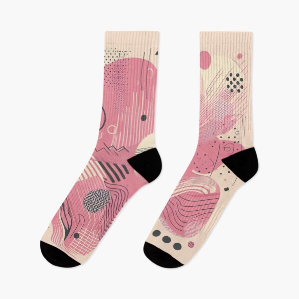 Item preview, Pink Abstract Geometric Art Modern Aesthetic Pattern designed and sold by SpinklyCreations.