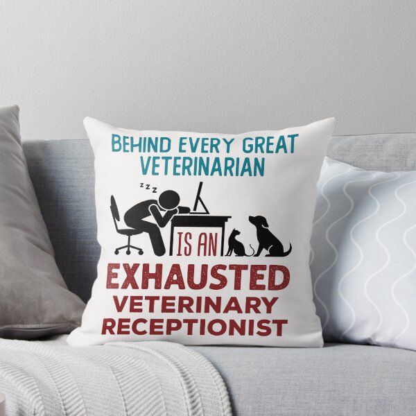 Item preview, Funny Veterinary Receptionist Front Office Exhausted designed and sold by jaygo.